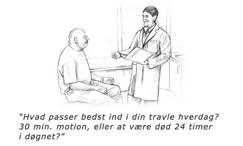 Illustration af læge og patient 